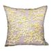 Plutus Brands 22 x 22 in. Lemon Reef Yellow & Cream Floral Luxury Throw Pillow