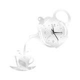 Acrylic Diy Personalized Clock Living Room Mute Mirror Teapot Wall Stickers Decorative Wall Clock