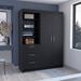 3 Drawers Armoire with 2 Door and 3-Tier Shelf