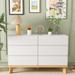 Modern Dresser for Bedroom with 6 Drawers, Chest of Drawers, Clothes Storage Organizer Cabinet for Bedroom, Closet, Entryway