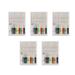 Hemoton 5 Packs Disposable Sewing Kit Sewing Thread Portable Multifunctional Sewing Needle Thread Embroidery Cross Stitch Tools with Storage Case for Outdoor Travel Hotel