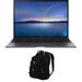 ASUS ZenBook S UX393 Home/Business Laptop (Intel i7-1165G7 4-Core 13.9in 60Hz Touch 3300x2200 Intel Iris Xe 16GB RAM 2TB PCIe SSD Backlit KB Win 11 Pro) with Backpack
