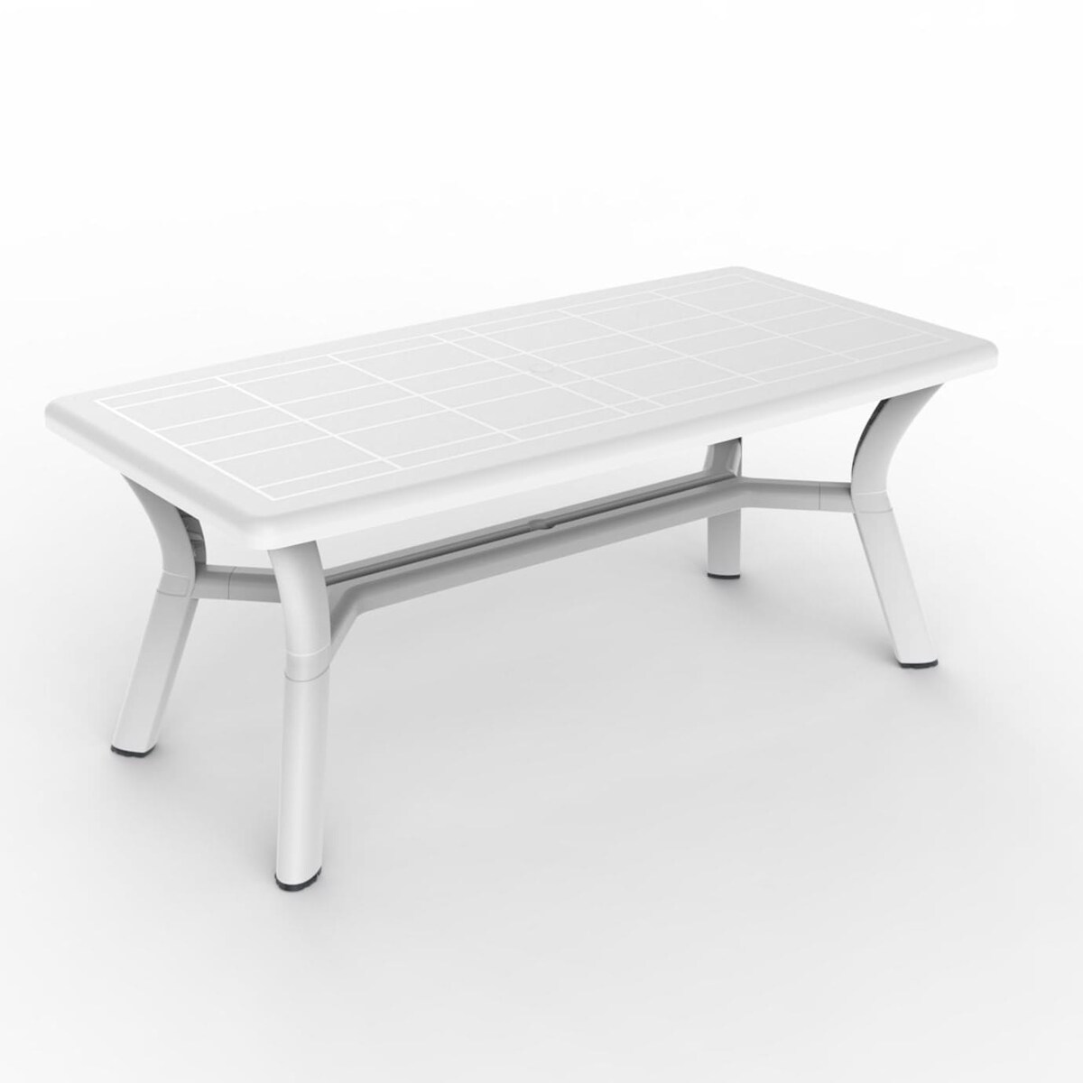 Resol garbar DALIA Rechteckiger Tisch Indoor, Outdoor 180x90 Weiß Image