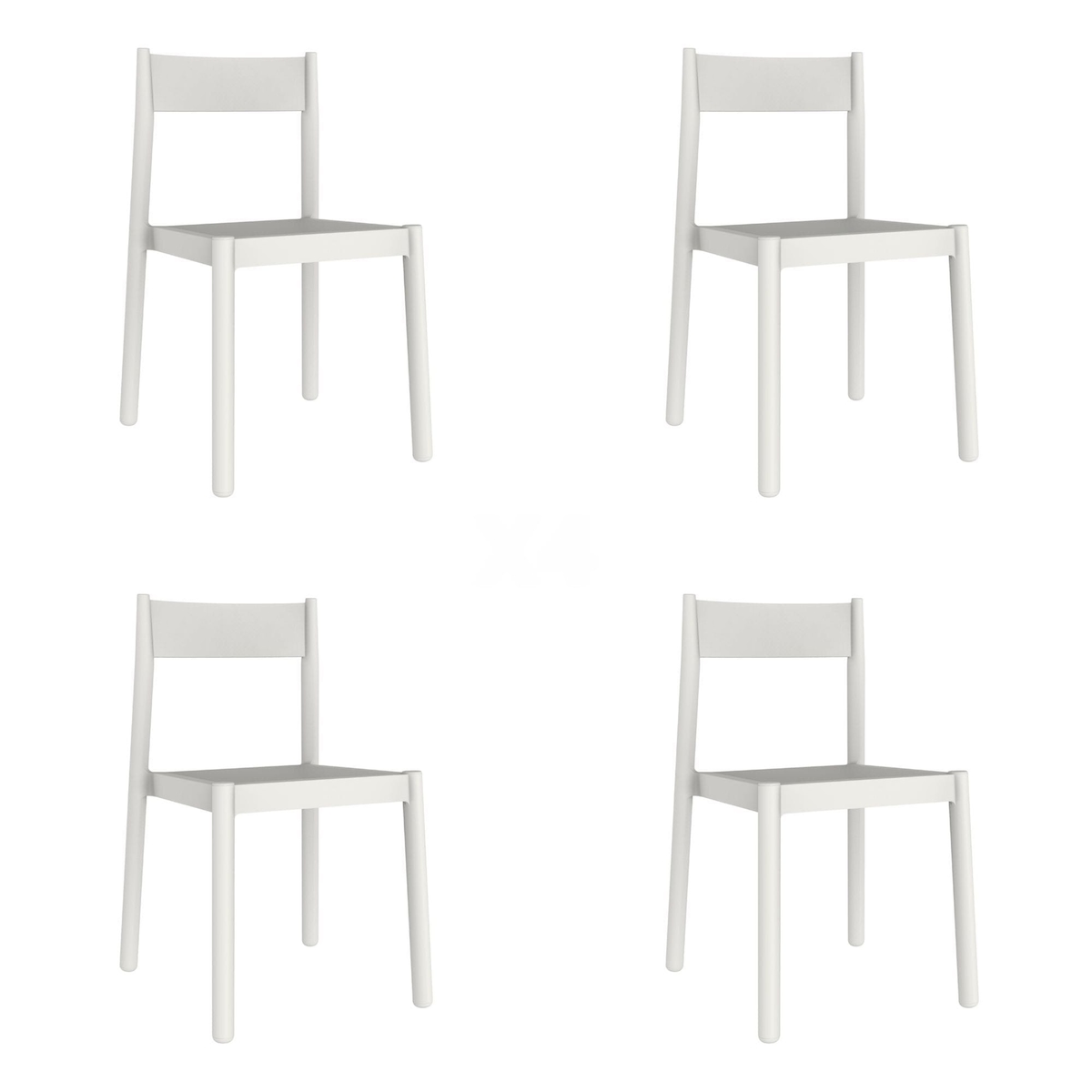 Resol garbar DANNA Stuhl Indoor, Outdoor Set 4 Weiß Image