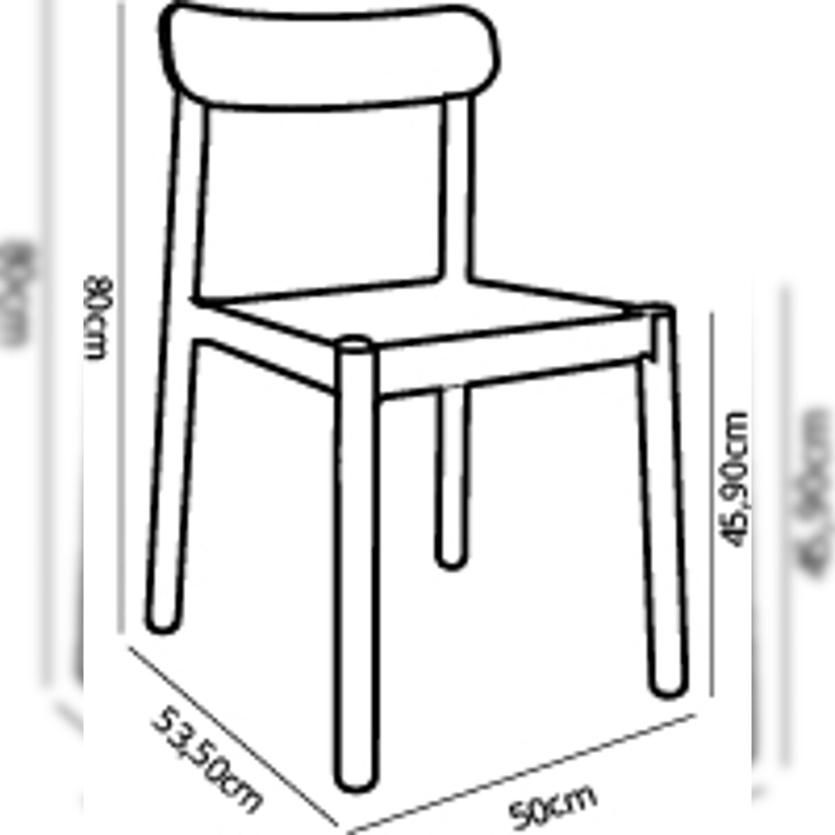 Resol garbar ELBA Sessel Indoor, Outdoor Set 6 Retroblau Image