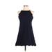 Necessary Objects Casual Dress - A-Line Halter Sleeveless: Blue Dresses - Women's Size Medium