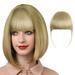 WNG Wig Female Air Bangs Double Sideburns Hairpiece with Hairpin Fiber Bangs Bangs Fringe with Temples Hairpieces for Women Clip on Air Bangs Flat Bangs Hair Extension