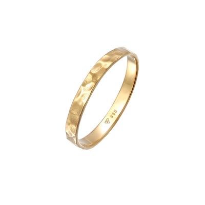 Elli PREMIUM Bandring Freundschaftsring Ehering 585er Gelbgold 58 Damen Image