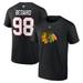 Men's Fanatics Branded Connor Bedard Black Chicago Blackhawks 2023 NHL Draft Authentic Stack Player Name & Number T-Shirt