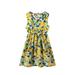 Girls Toddler Kids Crew Neck Summer Sleeveless Sundress Casual Beach Floral Prints Party Dress plus Size First Dress Party Dress for Girls