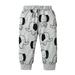 OLLUISNEO 18-24 Months Toddler Baby Boys Clothes Baby Boys Elephant Printed Pants Gray