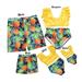 Ma&Baby Family Matching Swimsuit Pineapple Print Bikini Set Swimming Trunks Bathing Suit Swimwear