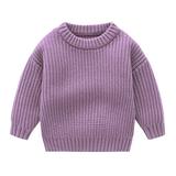 Qufokar White Sweatshirt Toddler Kids Striped Sweater Toddler Kids Children S Solid Knit Sweater Winter Clothes for Girls Baby Tops Clothes