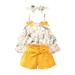 Baby Skirt Shorts Cover Turn Girl s Sleeveless Off The Shoulder Floral Bow Top Dress Lace Up Shorts Frilly Dresses for Little Girls Mystical Dress