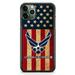 US Air Force USA Flag Military Forces Slim Hard Rubber Custom Case Cover For iPhone 13