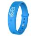 Smart Wristband 24 Hoursbody Temperature Monitor Temperature Measurement Wristband Fitness Bracelet with Vibration Alarm (Blue)