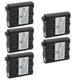 Kastar 5-Pack Battery Compatible with Midland XT511 X-Talker T290 X-Talker T290VP4 X-Talker T295 X-Talker T295VP4 X-Talker T299 GXT1000G GXT1000VP4 GXT1000X3VP4 GXT1030VP4 GXT1050VP4