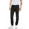 Slim-fit-Jeans REPLAY "Anbass", Herren, Gr. 31, Länge 30, schwarz (schwarz fb1), Denim/Jeans, Obermaterial: 74% Baumwolle, 22% Polyester, 4% Elasthan, casual, slim fit, Jeans
