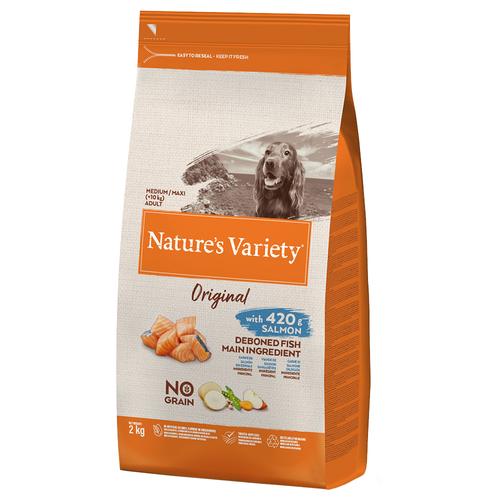 Sparpaket 2x12kg Nature's Variety No Grain Medium/Maxi Adult Lachs Hundetrockenfutter