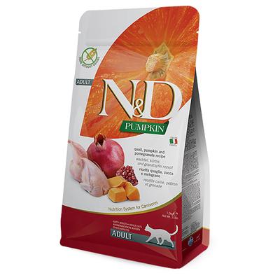 5kg Farmina N&D Adult Kürbis, Wachtel & Granatapfel Katzenfutter trocken