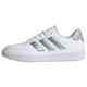 adidas Damen Courtblock Shoes, Cloud White/Silver Metallic/Grey Two, 43 1/3