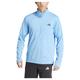 adidas Men's Train Essentials Training 1/4-Zip Long Sleeve Tee Sweatshirt, Blue Burst, S