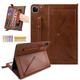 Dteck for iPad Pro 11 inch Case 2022/2021/2020/2018,iPad Air 5/4 Case 10.9 Inch 2022/2020,Premium PU Leather Stand Smart Handbag Cover Pencil Holder Auto Wake/Sleep Hand Strap Card Pocket Case,Coffee