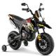 GYMAX Kids Electric Motorbike, 12V Aprilia Licensed Battery Powered Ride on Motorcycle with Training Wheels, Music, USB, Wireless Function & light, Children Dirt Motor Bike for 3-8 Years Old (Black)