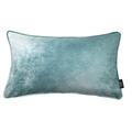 McAlister Textiles Luxury Duck Egg Blue Shiny Crushed Velvet Cushion Cover With Filling Included 60 x 40 Cm - 24 x 16 Inches - Decorative Scatter Throw Pillow