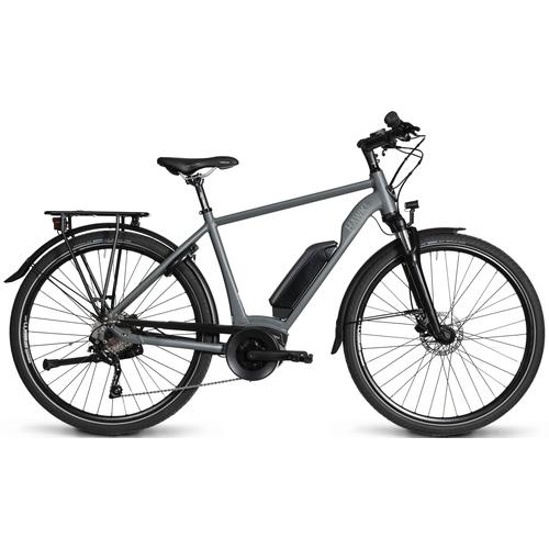 "E-Bike HAWK BIKES ""E-Trekking 500 Gent"" E-Bikes Gr. 53 cm, 28 Zoll (71,12 cm), grau E-Bikes"