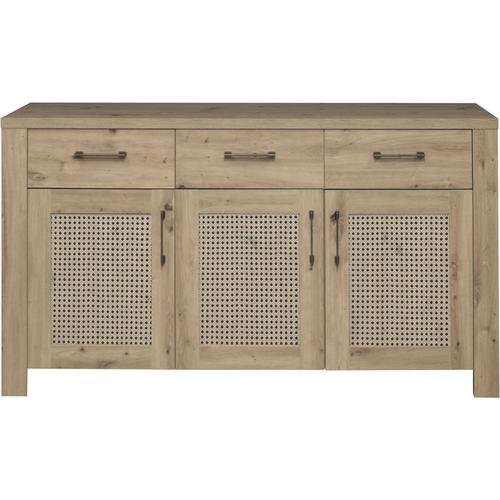 „Sideboard MÄUSBACHER „“Mares““ Sideboards Gr. B/H/T: 162 cm x 89 cm x 42 cm, braun (asteiche, wiener geflecht) Sideboards“