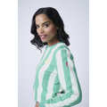 Green with White Stripe Logo Sweatshirt