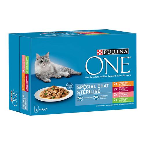 16x85g PURINA ONE Sterilised Cat Katzennassfutter