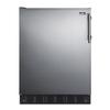 Summit FF708BL7SSADALHD 23 5/8" Undercounter Refrigerator w/ (1) Section & (1) Door, 115v, Silver