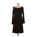 Moda International Casual Dress - Sweater Dress: Brown Solid Dresses - Women's Size Medium