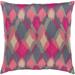 Jourdain Modern Reversible Pink Feather Down or Poly Filled Throw Pillow 20-inch