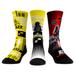 "Unisex Rock Em Socks Darth Vader & Stormtrooper Gold Utah Jazz Three-Pack Star Wars Crew Set"