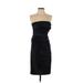 White House Black Market Cocktail Dress - Sheath: Black Print Dresses - Women's Size 2