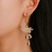 Sehao Earrings Sweet Temperament Crystal Jewelry Metal Earrings Ladies Pendant Earrings women jewelry Gold Gift on Clearance