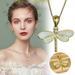 Mortilo Necklaces & Pendants Ladies Dragonflys Necklace Valentine s Day Gift Interss Dragonflys Pendant Christmas Jewelry Gift Dragonflys jwerly blue b Gift on Clearance