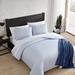 Eddie Bauer Ticking Stripe Navy Cotton Percale Duvet Cover Set Cotton in Blue/Navy | Queen Duvet Cover + 2 Standard Shams | Wayfair USHSFN1262882