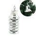 Mortilo Hangs 6Pcs Christmas Bell Christmas Tree Ornaments Xmas Decorative Pendant home decor Silver Gift on Clearance