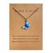 Mortilo Necklaces & Pendants Colorful Butterfly Pendant Card Necklace Single Layer Necklace Butterfly Necklaces Crystal Chain Jewelry For Women Girls women jewelry G Gift on Clearance