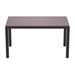 Wrought Studio™ Diaz Plastic Dining Table Plastic in Brown | 29 H x 55 W x 31.5 D in | Outdoor Dining | Wayfair 6B1A5596706D45D6896EC9DBA15C8425