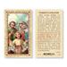 Parents Prayer - Holy Family Gold-Stamped Laminated Catholic Prayer Holy Card with Prayer on Back Pack of 25