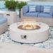 Trent Austin Design® Kinzie Concrete Propane Fire Pit Table in White | Wayfair 960AD0FDFEE84F7CA5CA67649AFBB30A