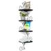 Red Barrel Studio® Eysteinn 4 Piece Solid Wood Corner Shelf Wood in Black | 41.73 H x 7.87 W x 7.87 D in | Wayfair CE40465E6B0846E7B69FADA055F2FB3A