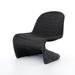 Joss & Main Badgley Patio Chair Metal in Black | 33.75 H x 28 W x 33.75 D in | Wayfair 73C804F635424427837D9A1A1AE780D1