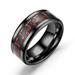 Mortilo Rings New Three-color Carbon Fiber Couple Ring Titanium Steel Ring wedding jewelry Red 9 Gift on Clearance