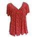 Pimfylm Women Shirts And Blouses Fashion Women S Shirts And Blouses Red 2XL